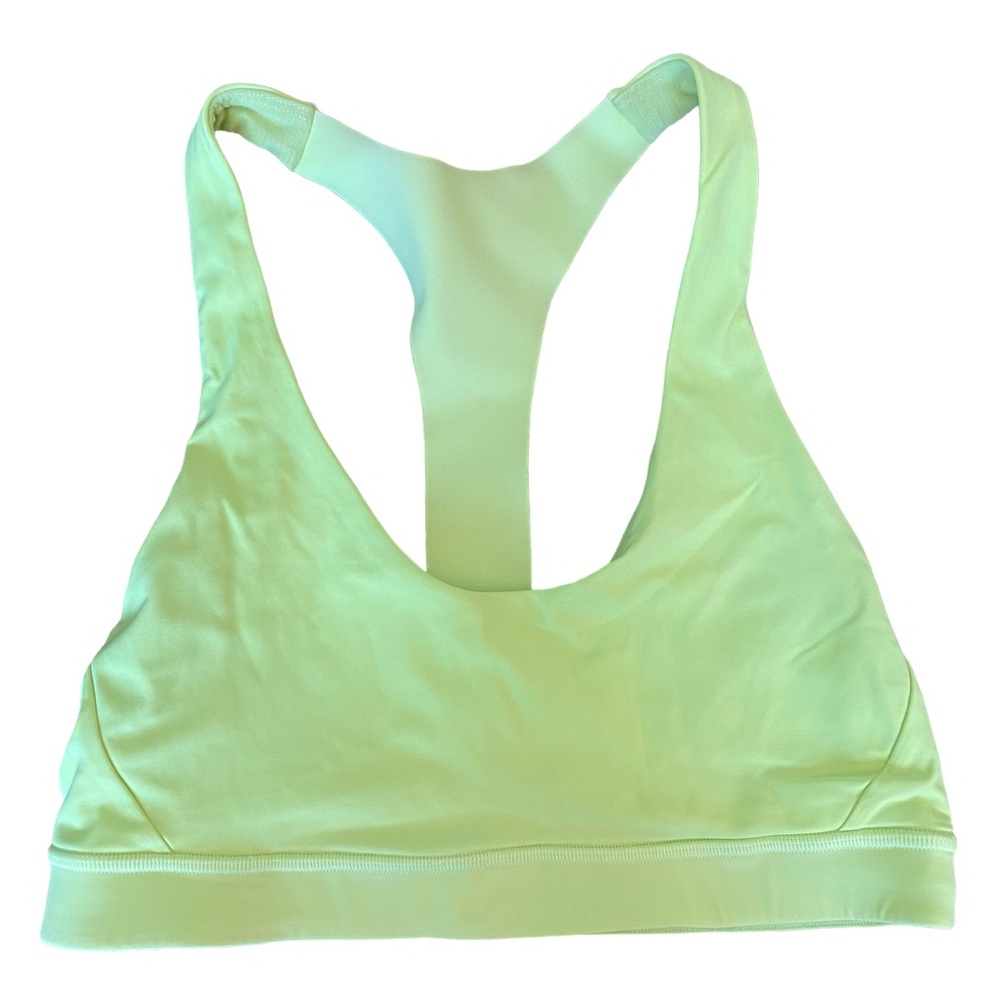 EUC Lululemon Break Free Bra sz 8 Clear Mint Nulux